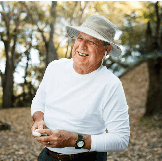 Senior man lifestyle portrait